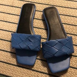 ASOS DESIGN Blue quilted sandals